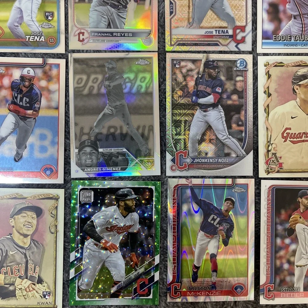 Cleveland Indians‎ / Guardians  Baseball 24 Card Lot - Rookies, Stars, Inserts